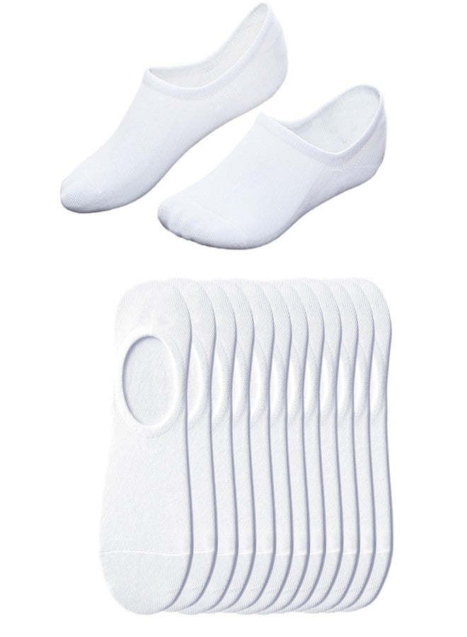 RICHBULL 12 Pairs No Show Socks for Women & Men,Low Cut Socks Breathable Casual Socks Thin Sock Non-Slip (white) - Image 1